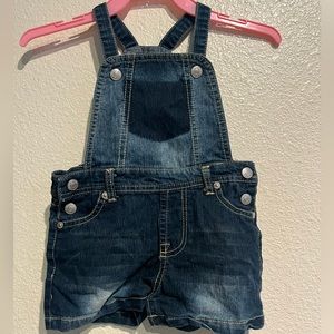 7‎ for all mankind Los Angeles denim short overalls